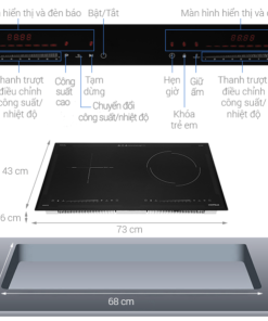 BẾP TỪ KẾT HỢP ĐIỆN 2 VÙNG NẤU HAFELE HC H7321B 536.61.856 - 9
